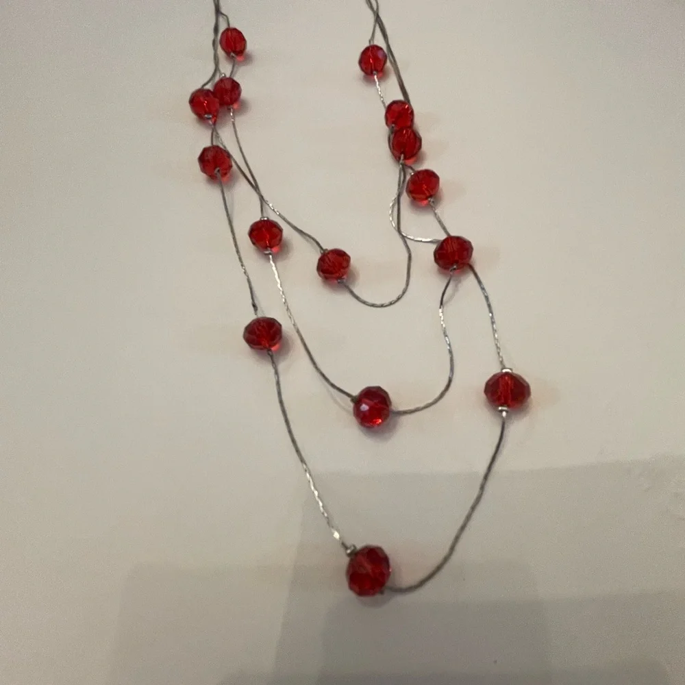 Elegant Orange Beaded Necklace